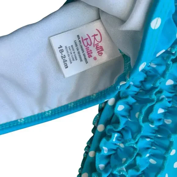 RuffleButts Dot Swim Set - Picture 5 of 9